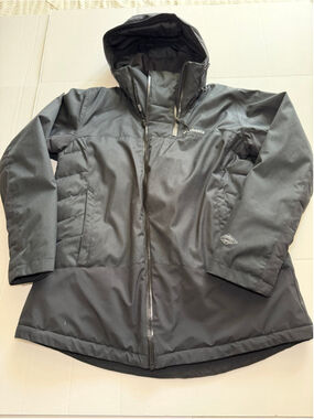 Columbia Omni-Tech black waterproof hooded winter jacket sz 1X